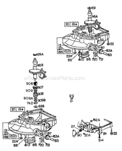 Page B Diagram and Parts List for 92900  Briggs and Stratton Engine